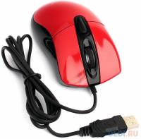 Gembird MOP-415-R {Мышь, USB, красный, 3кн.+колесо-кнопка, 2400DPI кабель 1.4м}