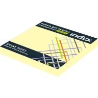 Index Бумага для заметок с липким слоем, 76x75 мм, желтый, 400 листов, 2 штуки