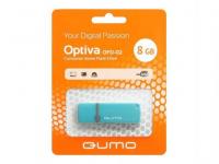 QUMO Флешка USB 8Gb Optiva 02 USB2.0 голубой QM8GUD-OP2-blue