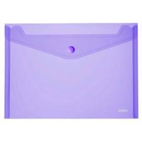 Index Папка-конверт с кнопкой, прозрачная фиолетовая