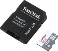 Sandisk Карта памяти Micro SDHC 32Gb Class 10 SDSQUNB-032G-GN3MA + адаптер