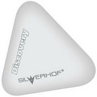 Silwerhof Ластик из синтетического каучука "Discovery", белый, с запечаткой, треугольный