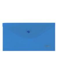 Hatber Папка-конверт на кнопке, 180 мкм, синяя
