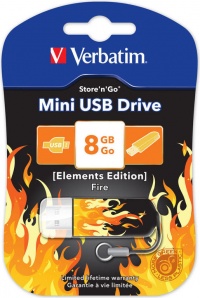 Verbatim Store n Go Mini Elements Edition 8Gb Fire