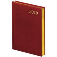BRAUBERG Ежедневник датированный на 2019 год "Iguana", А5, 168 листов, цвет обложки красный
