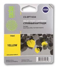 Cactus cs-ept1034 совместимый желтый для epson stylus office t1100/tx510/tx510fn (14ml)