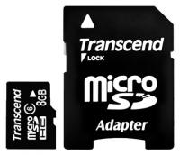 Transcend microSDHC 8Gb Class 6 + adapter