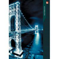 Канц-Эксмо Книга для записей &quot;Городской стиль. Ночной мост&quot;, А5, 100 листов, клетка