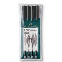 Faber-Castell Набор ручек капилярных "Pitt Artist Pen", 4 цвета