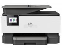 HP МФУ струйное цветное Officejet Pro 9010, A4, 22/18 стр./мин, ADF, 512Мб, Duplex, USB 2.0, RJ-45, Wi-Fi, Факс, Белый/Серый 3UK83B