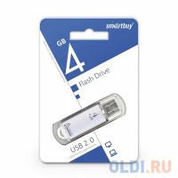 Smart Buy Smartbuy USB Drive 4Gb V-Cut series Silver SB4GBVC-S