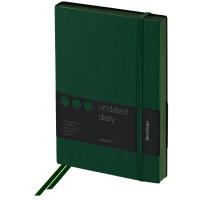 Berlingo Ежедневник недатированный "Western", с резинкой, А5, 136 листов, зеленый
