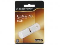 Silicon Power Флешка USB 8Gb lux mini series 710 SP008GBUF2710V1S серебристый