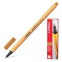 STABILO Ручка капиллярная "Point", корпус оранжевый, толщина письма 0,4 мм, цвет чернил темная охра