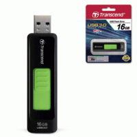 Transcend Флэш-диск 16GB JetFlash 760 USB 3.0, черный с зеленым