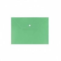 inФОРМАТ Папка-конверт на кнопке, 0,15 мм, А4, непрозрачная зеленая