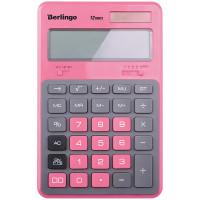 Berlingo Калькулятор настольный "Hyper", 12 разрядов, 171x108x12 мм, розовый