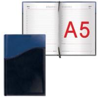 BRAUBERG Ежедневник недатированный "Bond", А5, 160 листов, синий + голубой