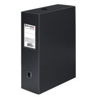 BRAUBERG Короб архивный "Energy", пластик, 10 см (на 900 листов), 0,9 мм, цвет черный