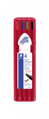 Staedtler Ручки перманентные "Triplus Permanent", 0,3 мм, 4 цвета