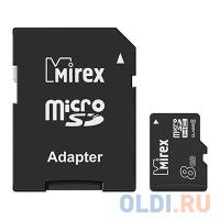 Mirex Флеш карта microSD 8GB microSDHC Class 4 (SD адаптер)