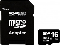 Silicon Power micro SDHC 16Гб class 10 + адаптер