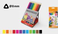 Y-plus Цветные карандаши пластиковые "We-tri", 12 цветов