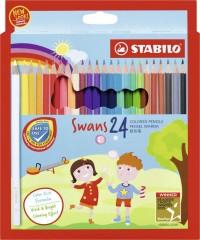 STABILO Набор цветных карандашей "Swans", 24 цвета