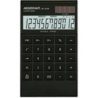 Assistant Калькулятор "AC-2326", 12 разрядов, 182х117х9 мм, цвет черный