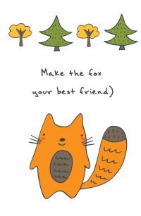 Блокнот для записей "Make the fox your best friend"