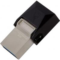 Kingston DataTraveler microDuo 3.0 64Гб, Темно-серый, металл, USB 3.0/microUSB