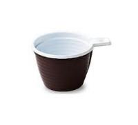 Мистерия (посуда) Набор чашек для холодных/горячих напитков, коричнево-белый (12 штук по 0,18 л)
