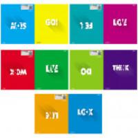 Hatber Комплект тетрадей "Bright colors", А5, 48 листов, клетка (10 тетрадей в комплекте) (количество товаров в комплекте: 10)