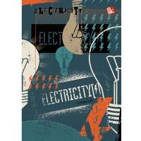 Канц-Эксмо Книга для записей &quot;Графика. Electricity&quot;, А6, 96 листов, клетка