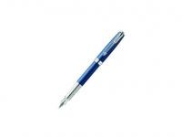 Ручка перьевая Parker Sonnet F533 Secret Blue Shell перо F сине-серебристый 1930260