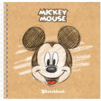 Hatber Скетчбук-тетрадь на гребне "Disney. Микки Маус", 170x170 мм, 80 листов