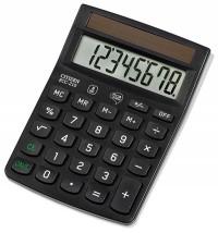 CITIZEN Калькулятор настольный малый "ECO ECC-210", 8 разрядов, питание от солнечных батарей, 143x102x30 мм, черный