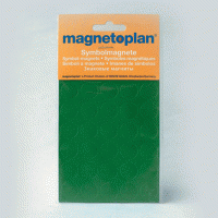 Magnetoplan Символьные магниты, круглые, 15 мм, фиолетовые, 30 штук