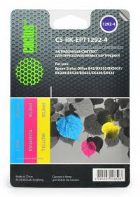 Cactus Заправка для ПЗК CS-RK-EPT1702-4 цветной (3x30мл) Epson Home XP-33