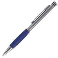 Index Ручка шариковая, синий грип, металлический корпус