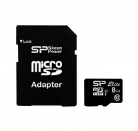 Silicon Power microSDHC Class 10 Elite UHS-1 + 1 Adapter 8GB