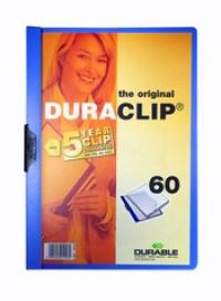 Durable Папка с клипом "Duraclip", 60 листов, синяя