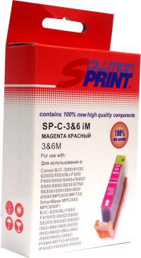 Solution Print Картридж струйный SP-C-3 &amp; 6 iМ, совместимый с Canon BCI-3eM/BCI-5M/BCI-6M, пурпурный