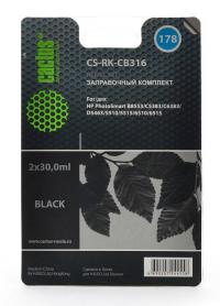 Cactus Заправочный набор CS-RK-CB316 черный 60мл