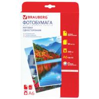 BRAUBERG Фотобумага для струйной печати "Brauberg", 10x15 см, 230 г/м, 50 листов, односторонняя, матовая