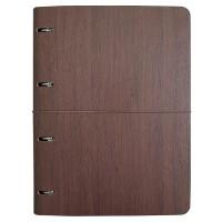 InFolio Бизнес-тетрадь на кольцах "Wood", А4, 120 листов, клетка, коричневая