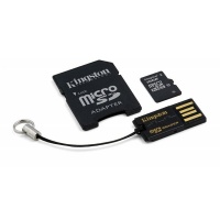 Kingston Micro SecureDigital 16Gb HC  (Class 10) + SD адаптер + USB CardReader (MBLY10G2/16GB)