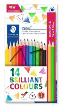 Staedtler Карандаши цветные &quot;Ergosoft 157&quot;, 12+2 цвета