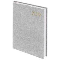 BRAUBERG Ежедневник датированный на 2019 год "Holiday", А5, 168 листов, цвет обложки серебряный