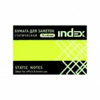 Index Бумага для заметок статическая, маркерная, 75x50 мм, желтая, 100 листов